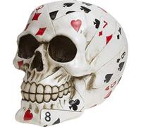 Nemesis Now Hand Skull Figurine 15cm White Dead Mans-Statuetta a Forma di Teschio, 15 cm, Colore:, Pietra, Bianco
