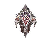 Nemesis Now - Placca da parete World of Warcraft Horde 30 cm in resina rossa - Prodotto ufficiale