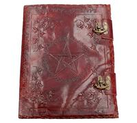 Nemesis Now - Diario grande in pelle con chiusura a libro, 36 cm, colore: Marrone