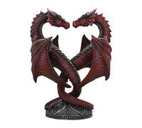 Nemesis Now Dragon Heart Valentine's Edition Candle Holder 23cm Red Portacandela a Forma di Cuore di Drago Anne Stokes, Edizione San Valentino, 23 cm, Colore: Rosso, Resina, Taglia Unica