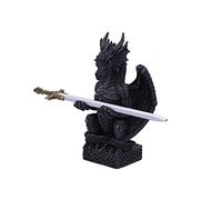 Nemesis Now Dragon Oath Portapenne, Nero, 15,2 cm