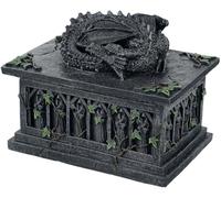 Nemesis Now, Scatola per tarocchi con drago, 17 cm, in resina, taglia unica, colore: nero