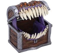 Nemesis Now Box 11.3cm Scatola portaoggetti con Licenza Ufficiale Dungeons & Dragons Mimic Dice, Resina, Marrone