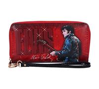 Nemesis Now Elvis 68 Performance - Portafoglio da Donna, in Poliuretano, 19 cm, Colore: Rosso