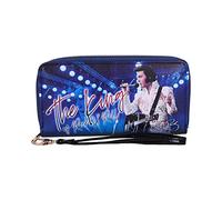 Nemesis Now Elvis The King of Rock And Roll - Borsa da Donna, 19 cm, Colore: Blu