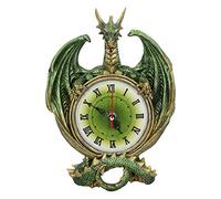 Nemesis Now Emerald Chronology - Orologio da parete con dragone verde, 26,7 cm