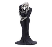 Nemesis Now Eternal Embrace, statuetta in resina dipinta a mano, 24 cm, ideale come regalo di matrimonio, in stile gotico, con scheletro, in resina di alta qualità, dipinta a mano, colore: bianco e