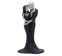 Nemesis Now Eternal Embrace, statuetta in resina dipinta a mano, 24 cm, ideale come regalo di matrimonio, in stile gotico, con scheletro, in resina di alta qualità, dipinta a mano, colore: bianco e