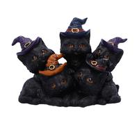 Nemesis Now Familiar Friends Figurine 18cm, Resin, Black, Witch's Familiar Cats