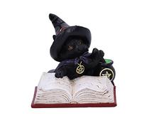 Nemesis Now Familiar's Brew - Statuetta di gatto, 8,5 cm, colore: nero