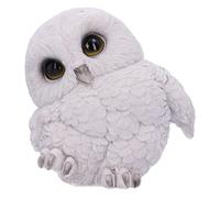 Nemesis Now Feathers Cute Rotund Snowly Owl Figurine, White, 12.5cm (U5473T1)