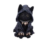 Nemesis Now Figurina Feline Cloaked Grim Reaper Cat Poliresina Nero 16 cm