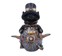 Nemesis Now Feline Invention - Statuetta di Gatto, 14,5 cm, Colore: Argento