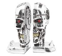Nemesis Now Terminator 2 Fermalibri con testa robotica