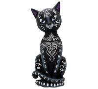 Nemesis Now B4026K8 - Mystic Kitty - Statuetta mistica a forma di gatto, 26 cm, in resina, taglia unica, colore nero