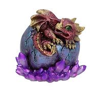 Nemesis Now Figurina di Cristallo Drago Rosso Dragone Cremisi, 12,5 cm