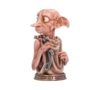 Nemesis Now Harry Potter Dobby - Busto da collezione con calzino, 15 cm | Busto ufficiale Dobby che tiene il calzino che ha vinto la sua libertà