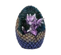 Nemesis Now Hatchling and Egg Figurine Purple Geode Home Glittering-Figura Decor