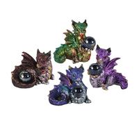 Nemesis Now Hatchling Treasures - Set di 4 pezzi, 5,5 cm, in resina, multicolore