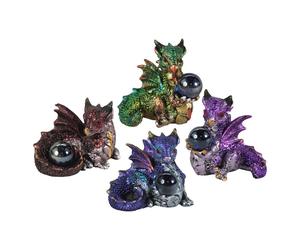 Nemesis Now Hatchling Treasures Set of 4, 5.5cm, Resin, Multi-Coloured