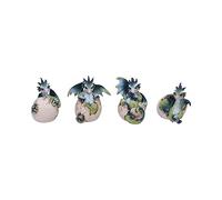 Nemesis Now Hatchlings Emergence (Set di 4) 8 cm, Dragonling Cova dalle figurine di uova