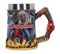 Nemesis Now Iron Maiden - Boccale da birra in resina, con inserto rimovibile in acciaio inox, realizzato in resina di alta qualità, sapientemente dipinto a mano