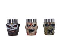 Nemesis Now Iron Maiden Eddie - Set di bicchierini da liquore, 9 cm, in resina e