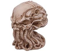 Nemesis Now James Ryman-Statuetta Decorativa a Forma di Teschio di Cthulhu, Colore: Verde, Resina, Naturale, 20 cm