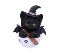 Nemesis Now Kit Novelty Tazza da tè con gatto strega, in poliresina, nero