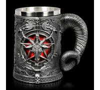 Nemesis Now Krug Baphomet Con Pentagramma - Calice Birra Weinkelch