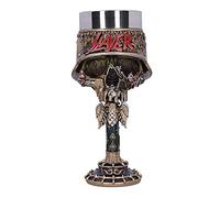 Nemesis Now Licenza Ufficiale Slayer Eagle Casco Skull Logo Calice, Acciaio Inossidabile, Oro, 19.5cm
