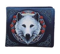 Nemesis Now Lisa Parker Guardian of The Fall White Autumn Wolf Portafoglio, blu, 11 cm