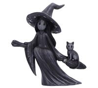 Nemesis Now Little Souls - Beam Figurine 12.7cm, Resin, Black, Witch Ghost on Br