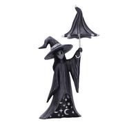 Nemesis Now Statuetta Little Souls Twinkle 18 cm, resina, fantasma strega con ombrello, nero