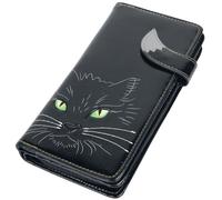 Nemesis Now Lucky Cat Frauen Geldbörse Gothic, Horror, Katzen 18.5cm Nero