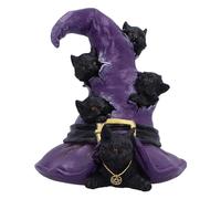 Nemesis Now Magical Mischief 14 cm, resina, nero, figura di gatto, ornamento a forma di gatto nero, regalo da collezione, fusa nella migliore resina, sapientemente dipinto a mano