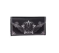 Nemesis Now Malpuss - Borsa in rilievo, 18,5 cm, in poliuretano, colore: Nero