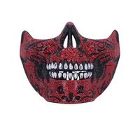 Nemesis Now Maschera in maschera con teschio, intricato design con strass, regalo e cosplay, per balli in maschera, eventi gotici, colore rosso