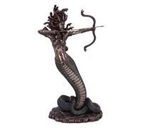 Nemesis Now Medusa's Wrath (grande) Figurina 36 cm, resina, bronzo, statuetta dea greca dai capelli serpenti, ornamento mitologico greco, fuso in resina di alta qualità, rifinito in bronzo