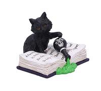 Nemesis Now Mischievous Feline Cat Figurine, Nero, 10,5 cm