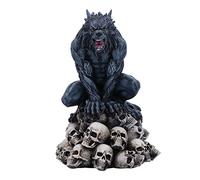 Nemesis Now Moon Shadow Lupo Figurina, Grigio, 15cm