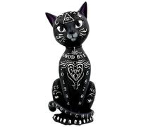 Nemesis Now Mystic Kitty Figurine 26cm, Resin, Black, Spirit Board Cat, Baroque