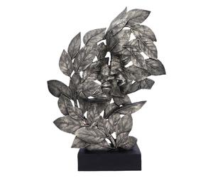 Nemesis Now Natural Emotion - Kiss 37cm, Resin, Silver, Kissing Couple Leaves Sc