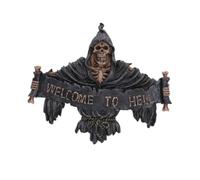 Nemesis Now NEM3944 - Cartello "Welcome To Hell", 22 cm, colore: Nero