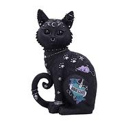 Nemesis Now Nine Lives - Statuetta a forma di gatto, in resina sintetica, 22 cm, colore: nero