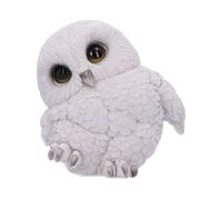 Nemesis Now – Statuetta di Gufo Feathers – Innevato, Resina, Bianco, 12,5 cm