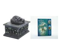 Nemesis Now NOW102 Dragon Tarot Box Black, Resin, 18cm & The Dragon Tarot: Inclu