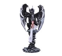 Nemesis Now NYA - Statuetta di drago fata, 37,5 cm, colore: nero