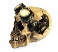 Nemesis Now Occhiali Steampunk Skull Figure, ornamento teschio, 15 cm
