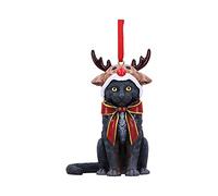 Nemesis Now Ornamento da appendere a forma di gatto a forma di renna, 9 cm, colore: